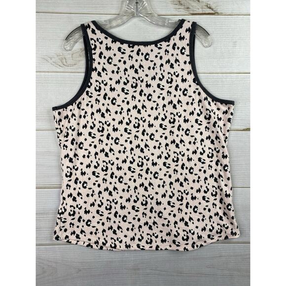 Live Love Lounge Karen Neuburger Pajamas Set Womens XL Pink Animal Print Fleece - Picture 14 of 14